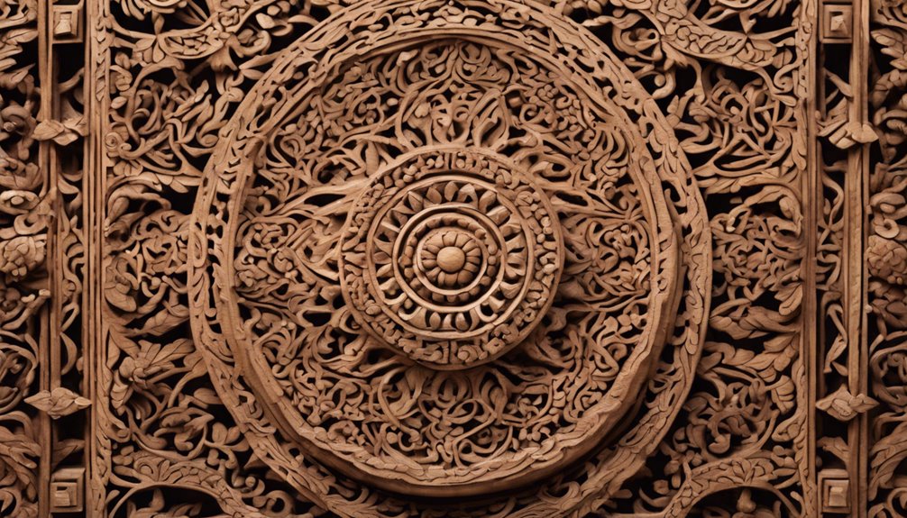 intricate carvings and crafts