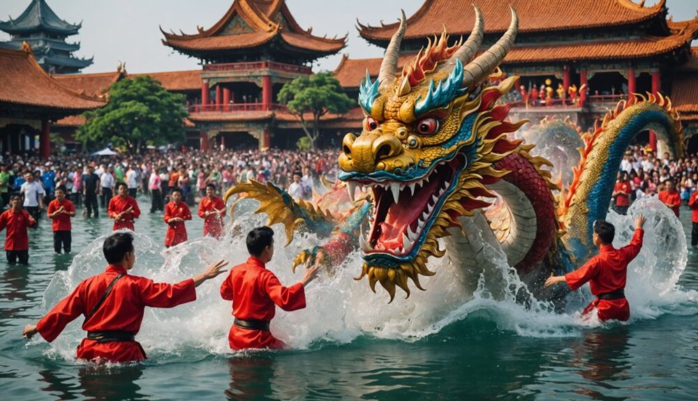 lion and dragon dance