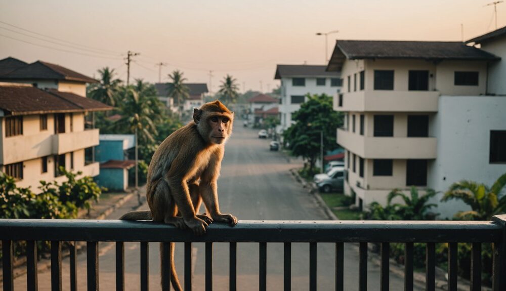 monkey intrusion causes alarm