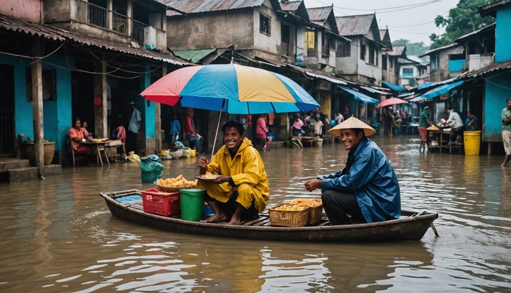 snack sales during flood