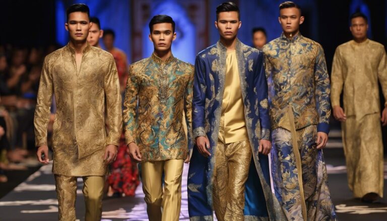 songket fabric fashion showcase