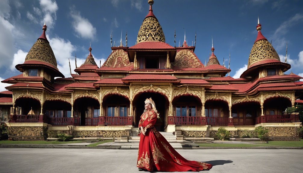 traditional clothing and architecture