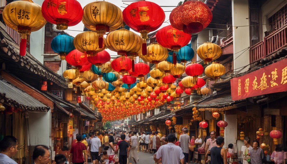 vibrant padang chinatown celebration