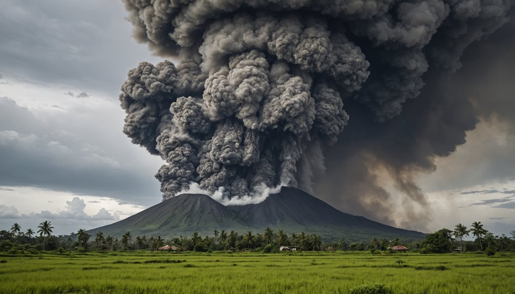 volcanic ash flood threat