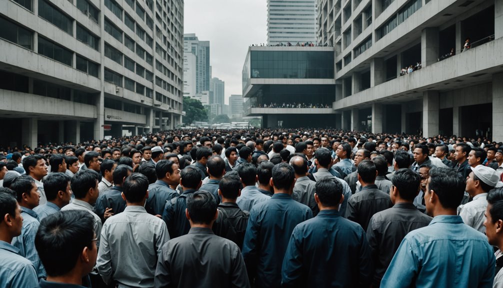 runtuhnya rupiah akibat PHK